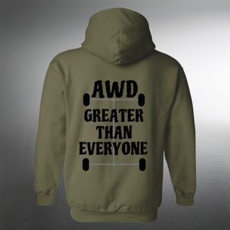 B Fast Racing/AWD Greater Than Everyone Adult Pullover Hoodie